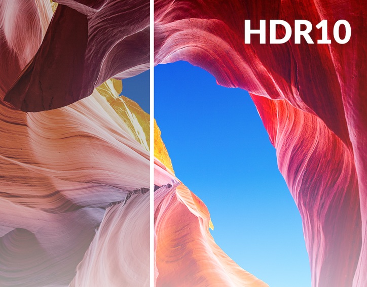 obrázek HDR10 barvy